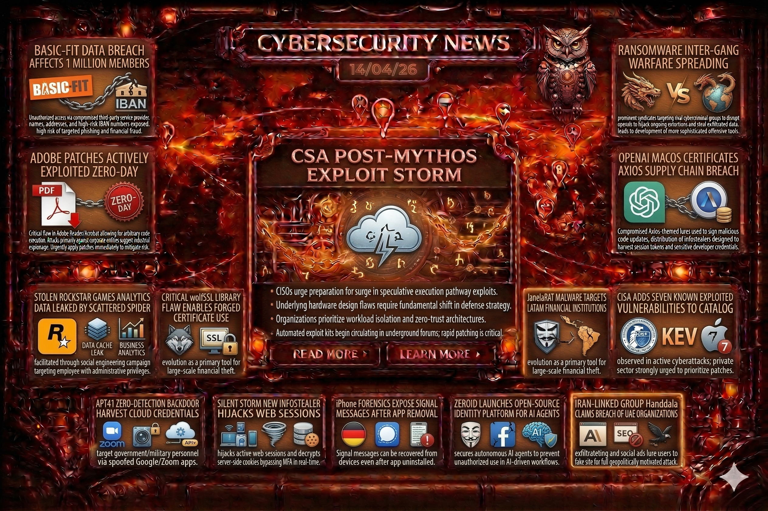 Cybersecurity Newsfeed - 14/04/26