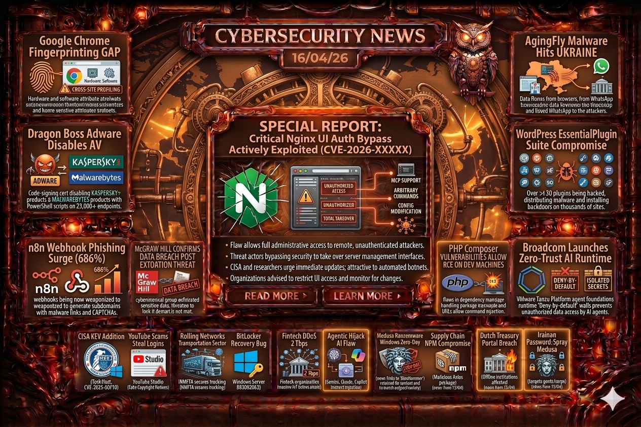 Cybersecurity Newsfeed - 16/04/26