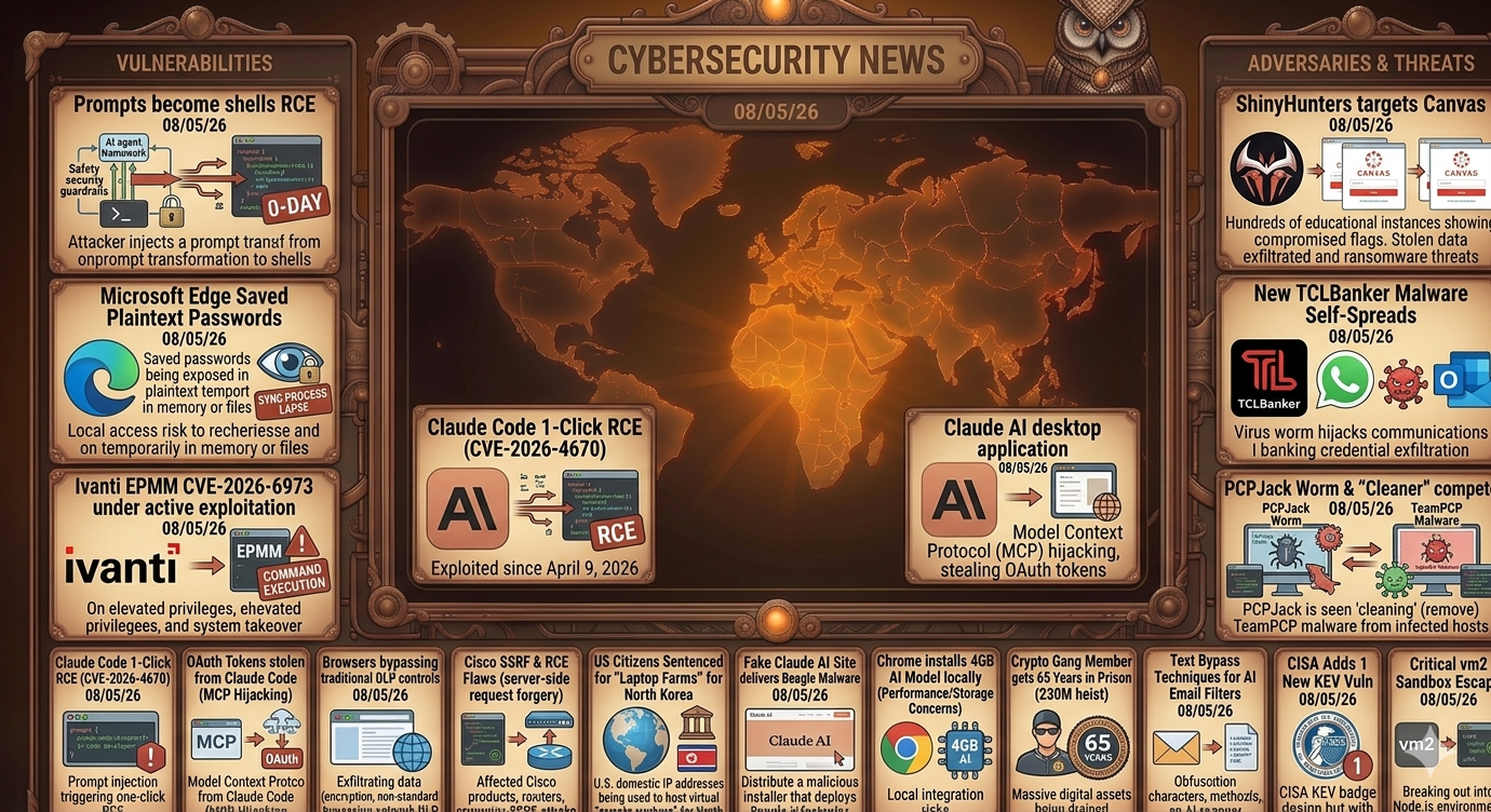 Cybersecurity Newsfeed - 08/05/26