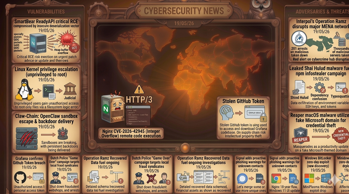 Cybersecurity Newsfeed - 19/05/26