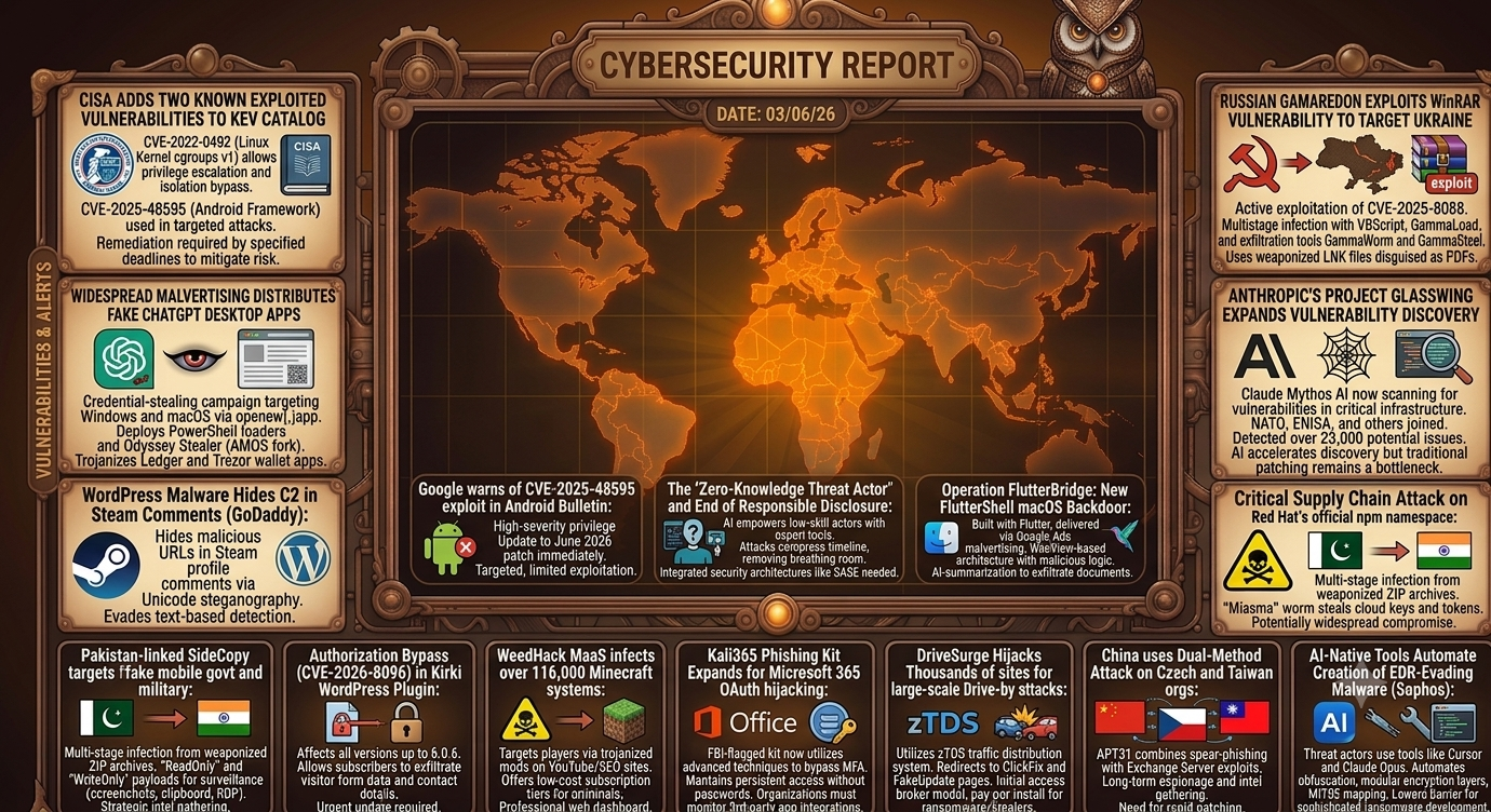 Cybersecurity Newsfeed - 03/06/26