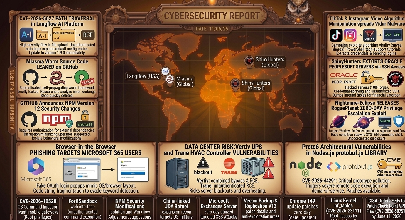 Cybersecurity Newsfeed - 11/06/26