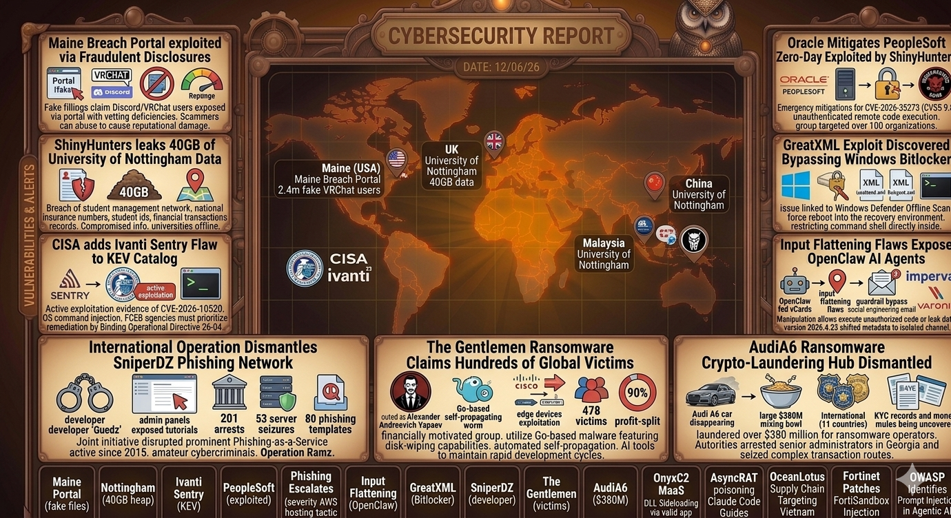 Cybersecurity Newsfeed - 12/06/26