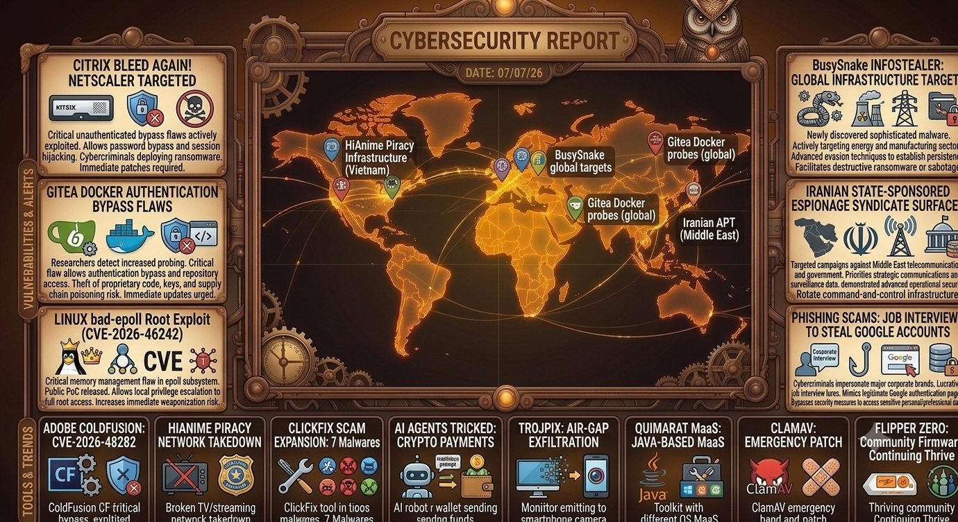 Cybersecurity Newsfeed - 07/07/26