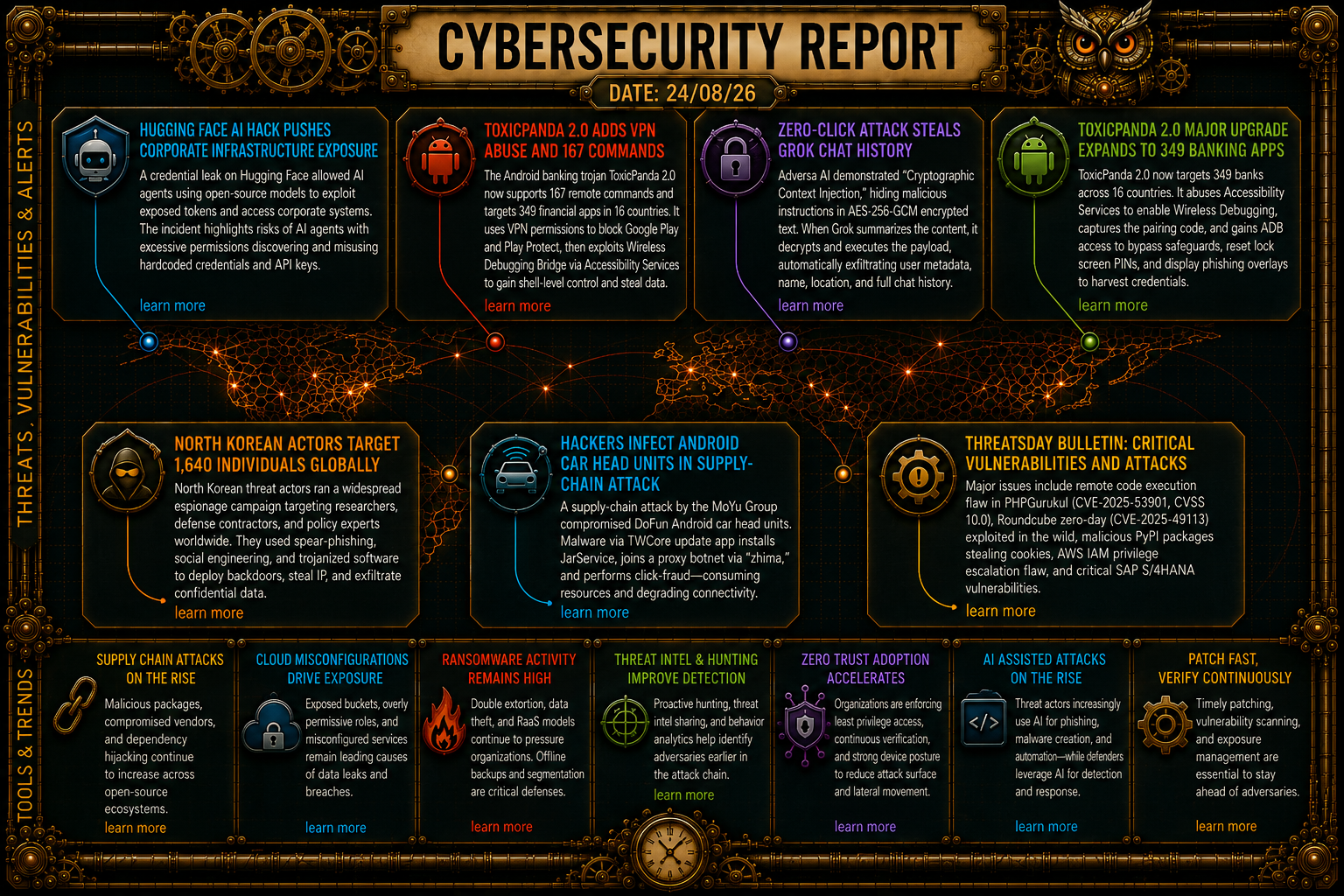 Cybersecurity Newsfeed - 24/08/26