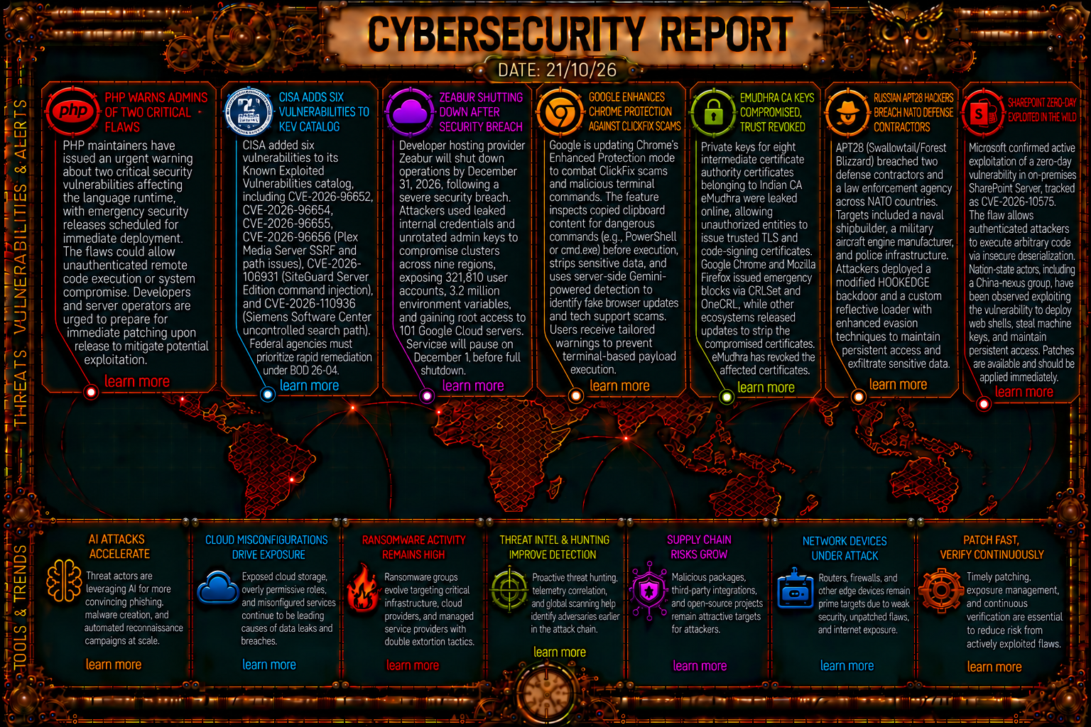 Cybersecurity Newsfeed - 21/10/26